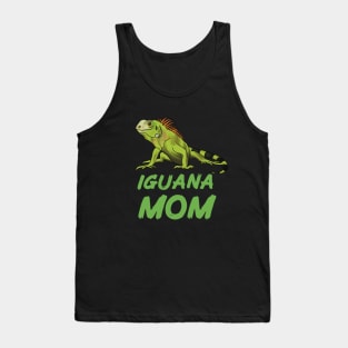 Iguana Mom for Iguana Lovers, Green Tank Top